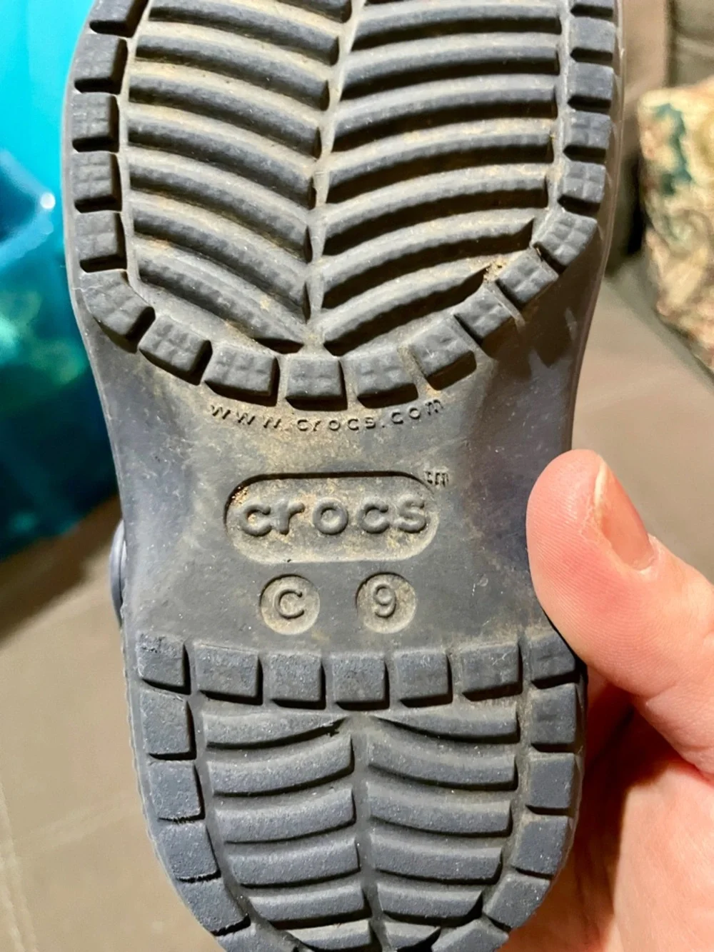 CROCS Kids Classic Clog in Navy Blue - Picture 3 of 3